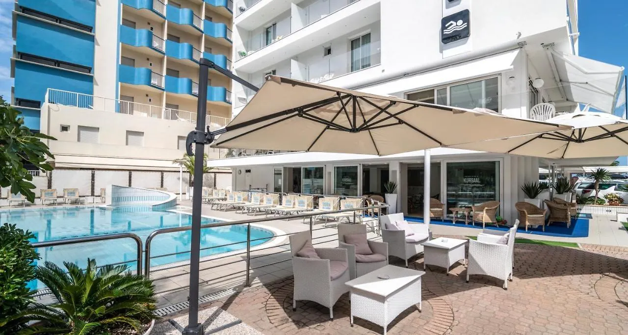 ***  Hotel Kursaal - Fronte Mare Con Piscina Riccione Itálie